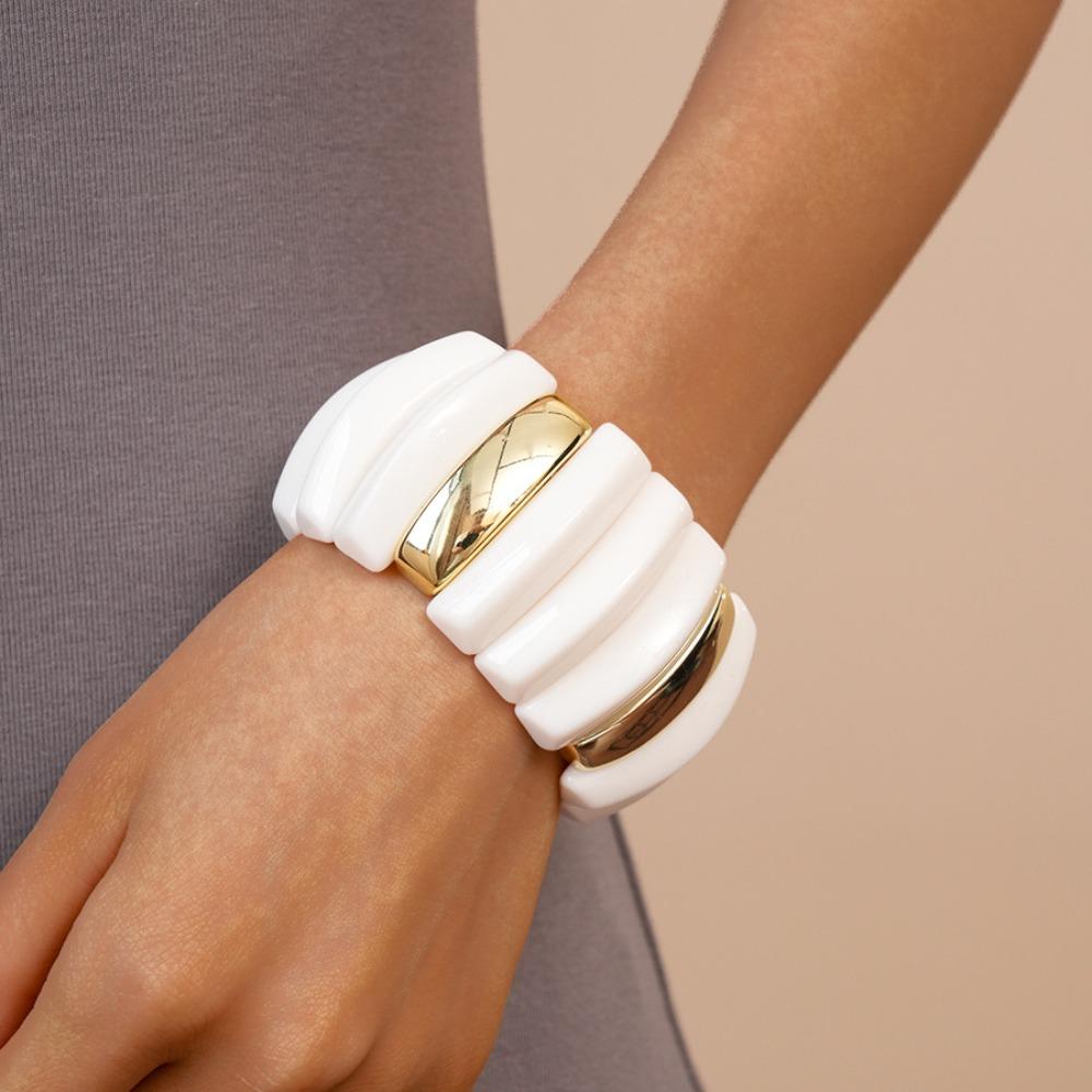 Геометрический акриловый браслет Широкий Широкий Массивный Браслеты Темпераментный Преувеличенный Браслет Девушки