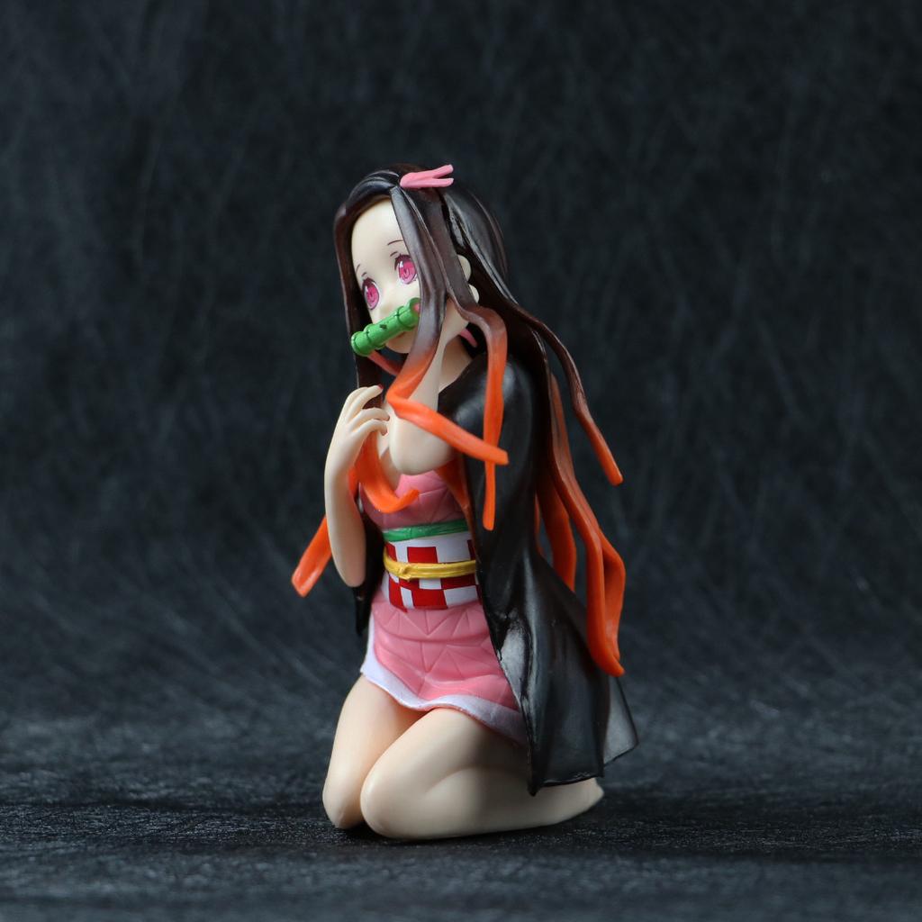 12CM Demon Slayer Anime Action Figure Kamado Nezuko Sexy Girl Doll Kimetsu No Yaiba PVC Model Toys Collectible Statue Gifts