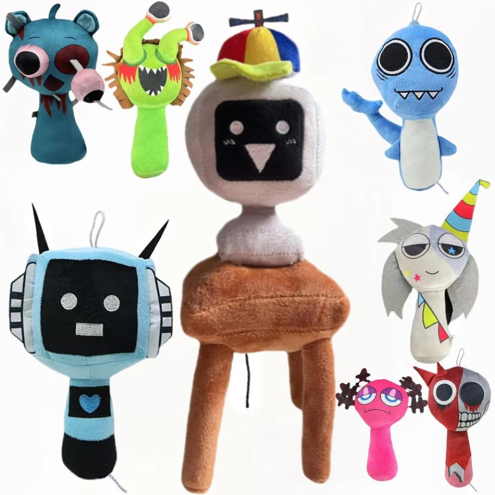 Плюшевые игрушки Sprunki Плюшевая игрушка Sprunki Мягкая игровая мультяшная подушка Подарки на день рождения для детей Мягкие куклы Рождественский подарок