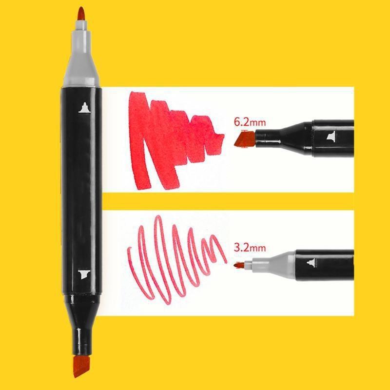 120/80/60 Цветная спиртовая ручка-маркер, Детская двусторонняя ручка для эскизов. Маркер для эскизов. Художественный маркер. Студенческие канцелярские принадлежности.