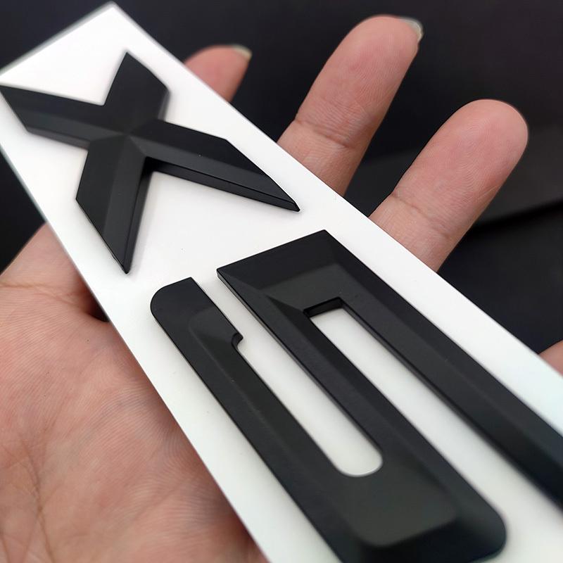 3d ABS Adhesive Matte Black Chrome Letter For Car Trunk BMW X5  X5 Letters Stickers Emblem Badge E70 E53 F15 G05 Accessories