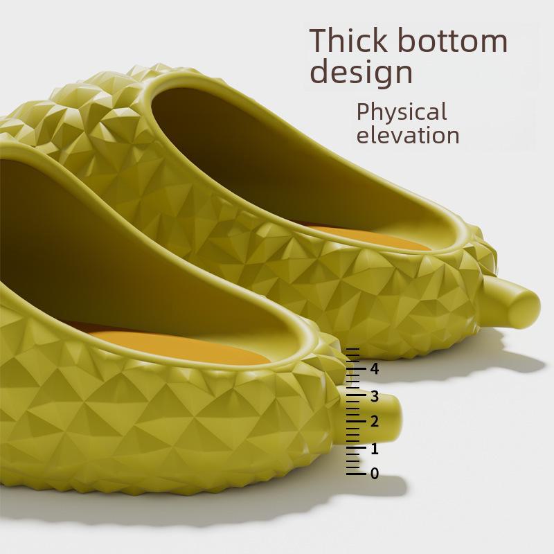 Забавные летние тапочки из дуриана для пар - Тапочки из ЭВА на толстой подошве для мужчин и женщин