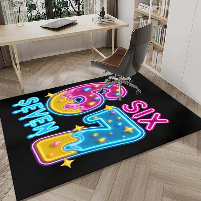 Royal Hands Holding Number 67 Area Rug for Office, Chair Rug, Decorative Carpet Livingroom Mat, Large Size Fan gifts Christmas gifts