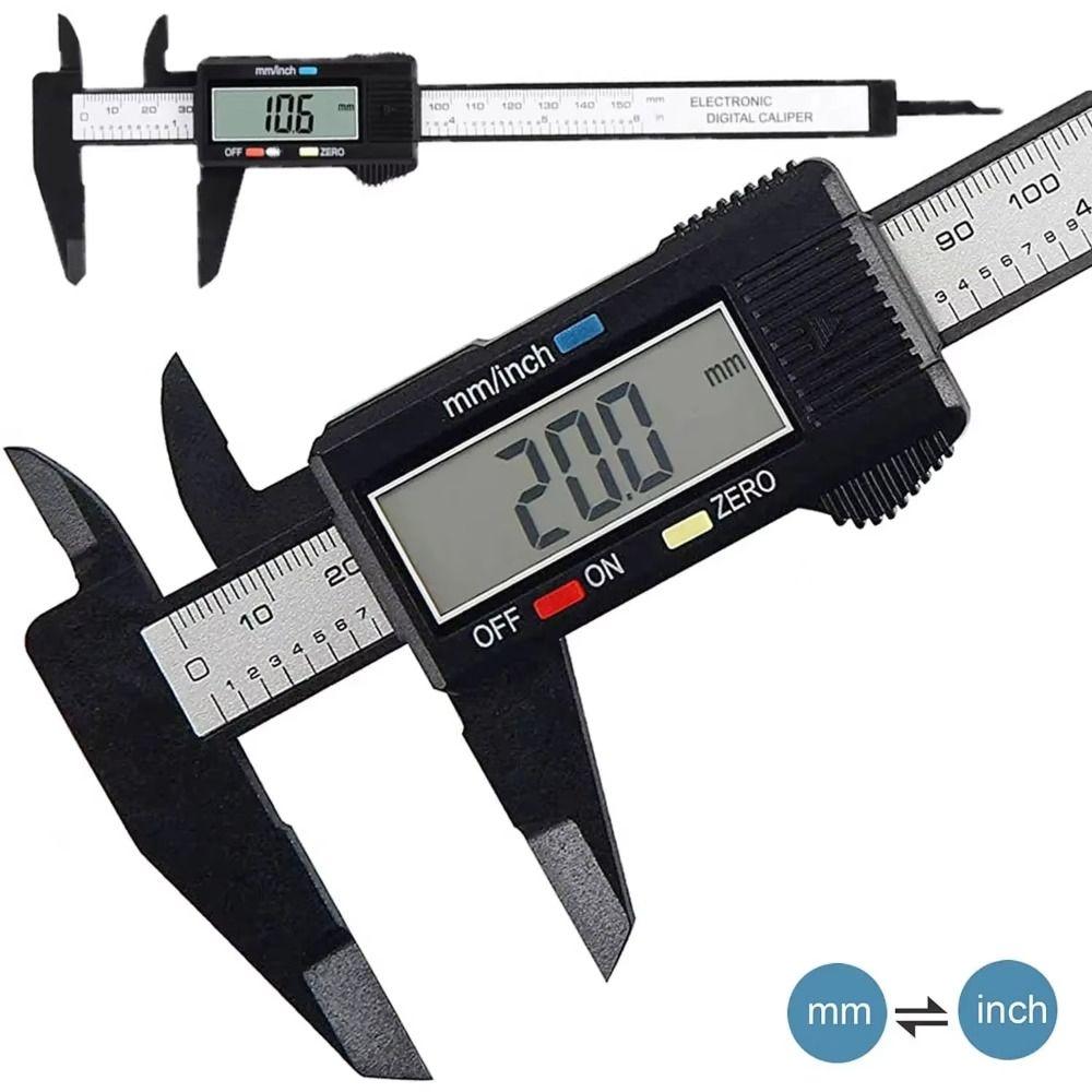 150mm Digital Display Calipers Carbon Fiber Measuring Tools  for Mechanical Component Measure