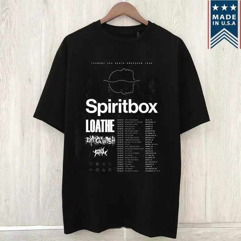 Spiritbox Loathe 2025 North American Tour T Shirt Full Size S-4XL Unisex T-Shirt