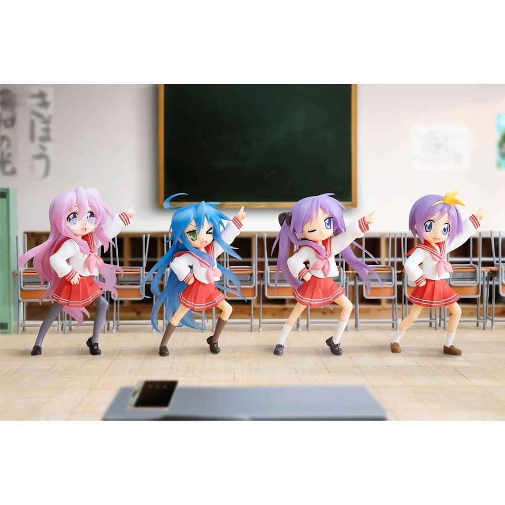 Набор фигурок Lucky Star Vivit Konata Izumi Miyuki Takara Kagami Hiiragi Tsukasa Hiiragi 14 см, все 4 типа, официальный продукт