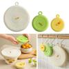 Round Container Lid Covers Silicone Seal Food Lids  for Leftover Food Fruit Bowls Cups Jars