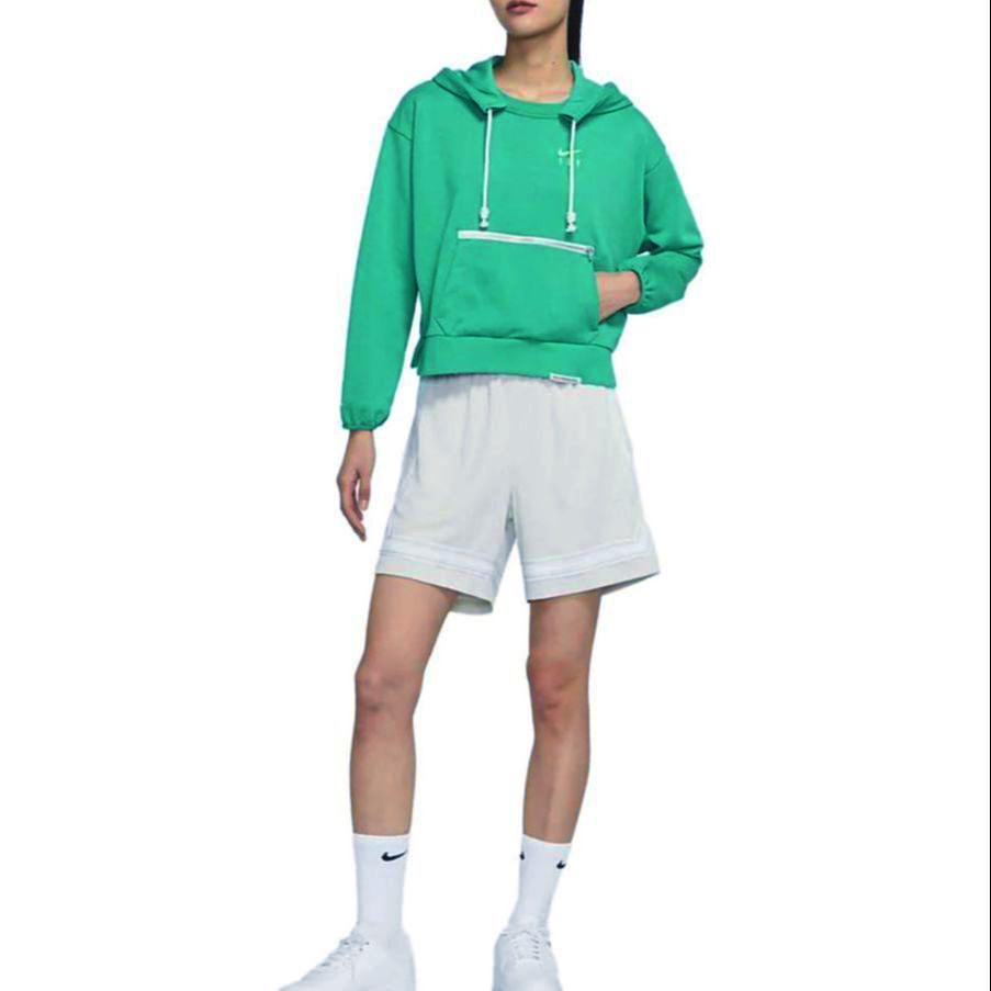Nike Sweatshirts Women's Green Hooded Moderate Regular DA6484-370