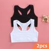 2 шт. подростковое студенческое нижнее белье бюстгальтер спортивный женский бюстгальтер для девочек подростковые топы тренировочные бюстгальтеры аксессуары для спортзала дети