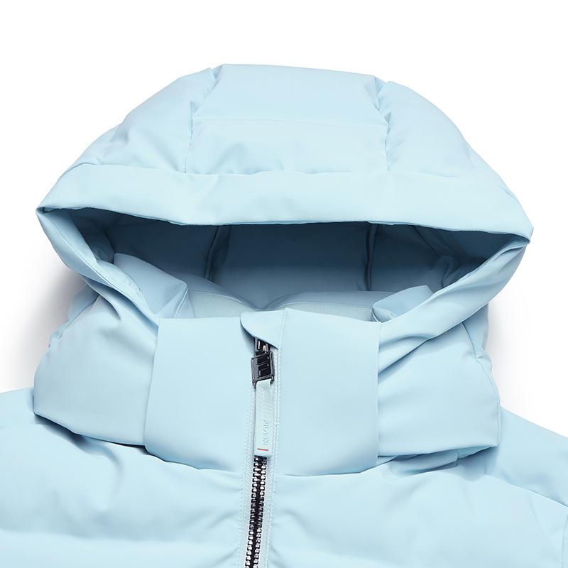 Fila Модная куртка-пуховик серии Ski, с яркой индивидуальностью, дофаминовая, крутая, для горнолыжного спорта, из гусиного пуха, теплая, защитная, с несколькими карманами, с капюшоном, A11W546904FLB