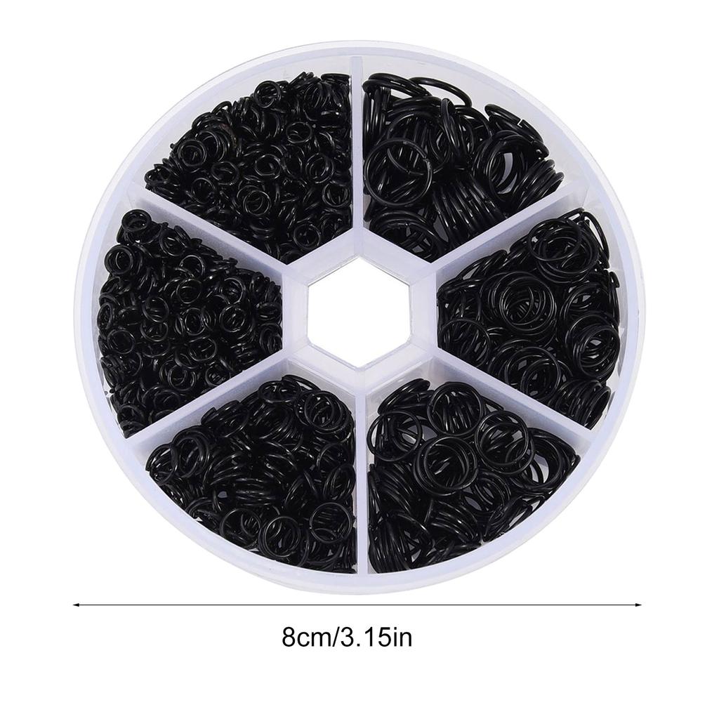 Упаковка из 970 маленьких открытых соединительных колец, металлические разъемные кольца для ожерелий, браслетов, серег, ножных браслетов, принадлежности для изготовления ювелирных изделий