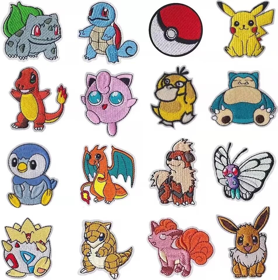 Anime Embroidery Cloth Sticker Cartoon Character Computer Embroidery Chapter Boy Ironing Clothes Decorative Patch Sticker Marvel Embroidery Chapter