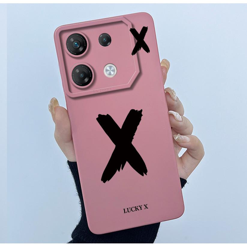 Чехол для телефона Infinix GT 10 Pro X6739 Счастливой начальной буквой Матовый мягкий силиконовый чехол для InfinixGT 10Pro GT10 Pro Чехол