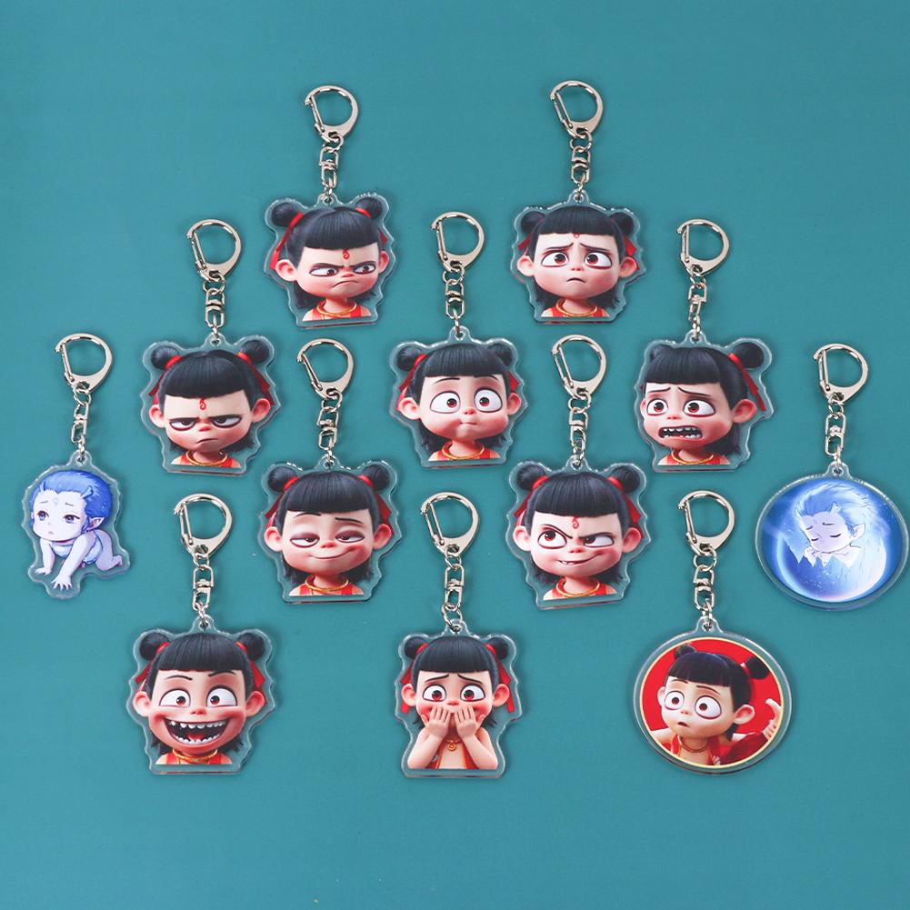 Брелок Nezha Фигурка Игрушка Ao Bing Подвеска для Мужчин Женщин Рюкзак Смешной Подвеска Брелок