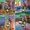 Ladybug Solar Garden Stake Light with Hanging Solar Lantern