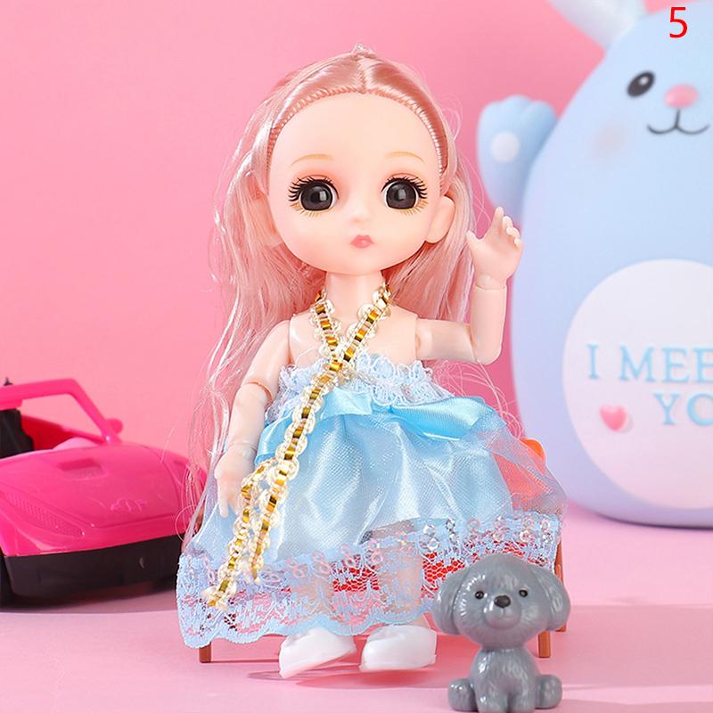 17 см 23 подвижных сустава одеваются принцесса кукла с мигающими глазами для девочек игрушки