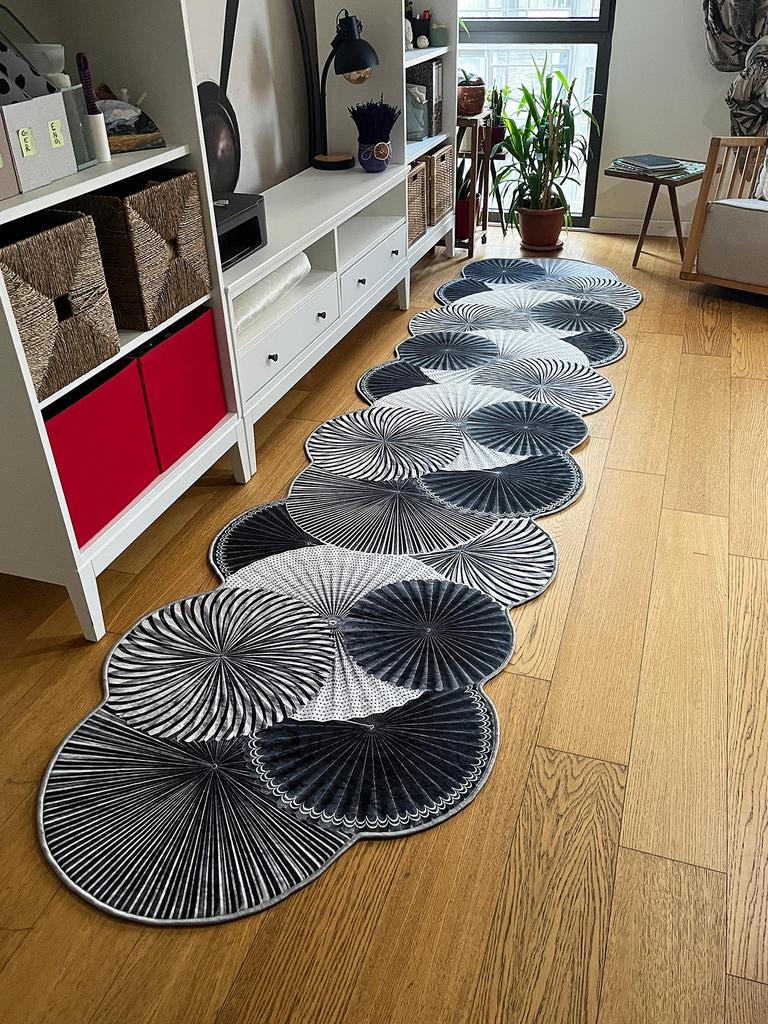 EPeddler Home Современный классический узор Цифровая печать Моющаяся нескользящая точечная основа Новое поколение для гостиной, спальни, прихожей и напольного коврика