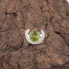 Peridot Stone Sterling Silver Anniversary Gift Eternity Wedding Unique Boho Ring RR-48-10