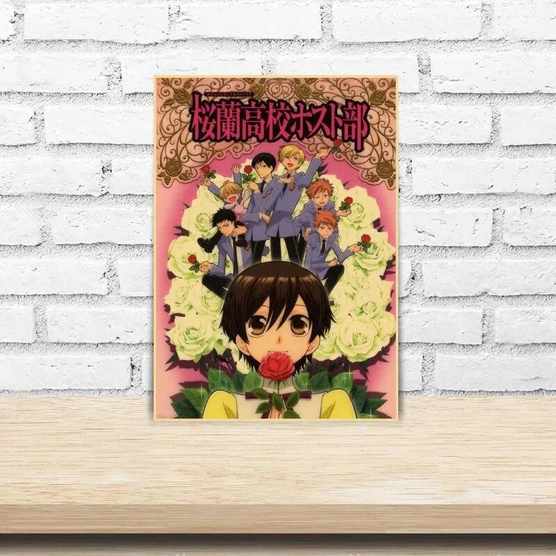 Японское аниме Ouran High School Host Club плакат ретро принты на крафт-бумаге и плакаты наклейка домашняя комната бар настенная живопись