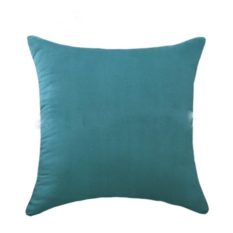 Pillow Cushion Cover Pure Candy Color Household Goods Cover Suede Pillow Nordic Style