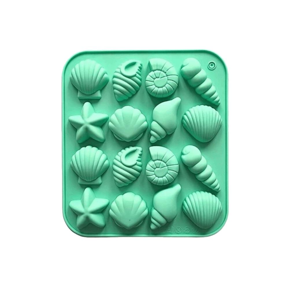 Starfish Shape 3D Shell Mold Conch Ice Cube Tray Baking Supplies Marine Animal Mold Candy Making