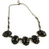 [R6916] - Designer Necklace 'Scarlett' Black - 30 Mm