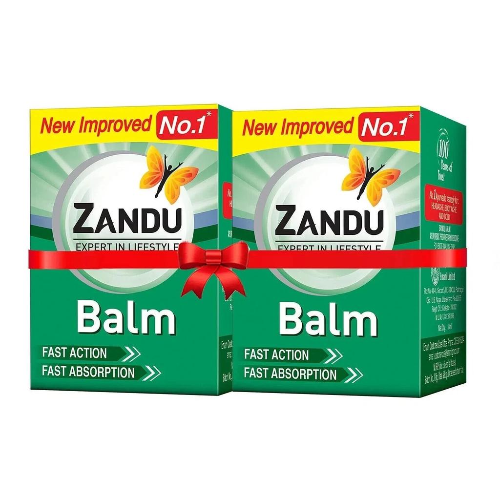 Zandu Balm, 50ml x Pack of 2 Effective relief from Headache, Body Pain