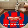 Arsenal Football Club Crest Round mat, Anti-slip Circle Carpet Chair rug For livingroom,Bedroom, doormat home decor Gift Christmas Gifts