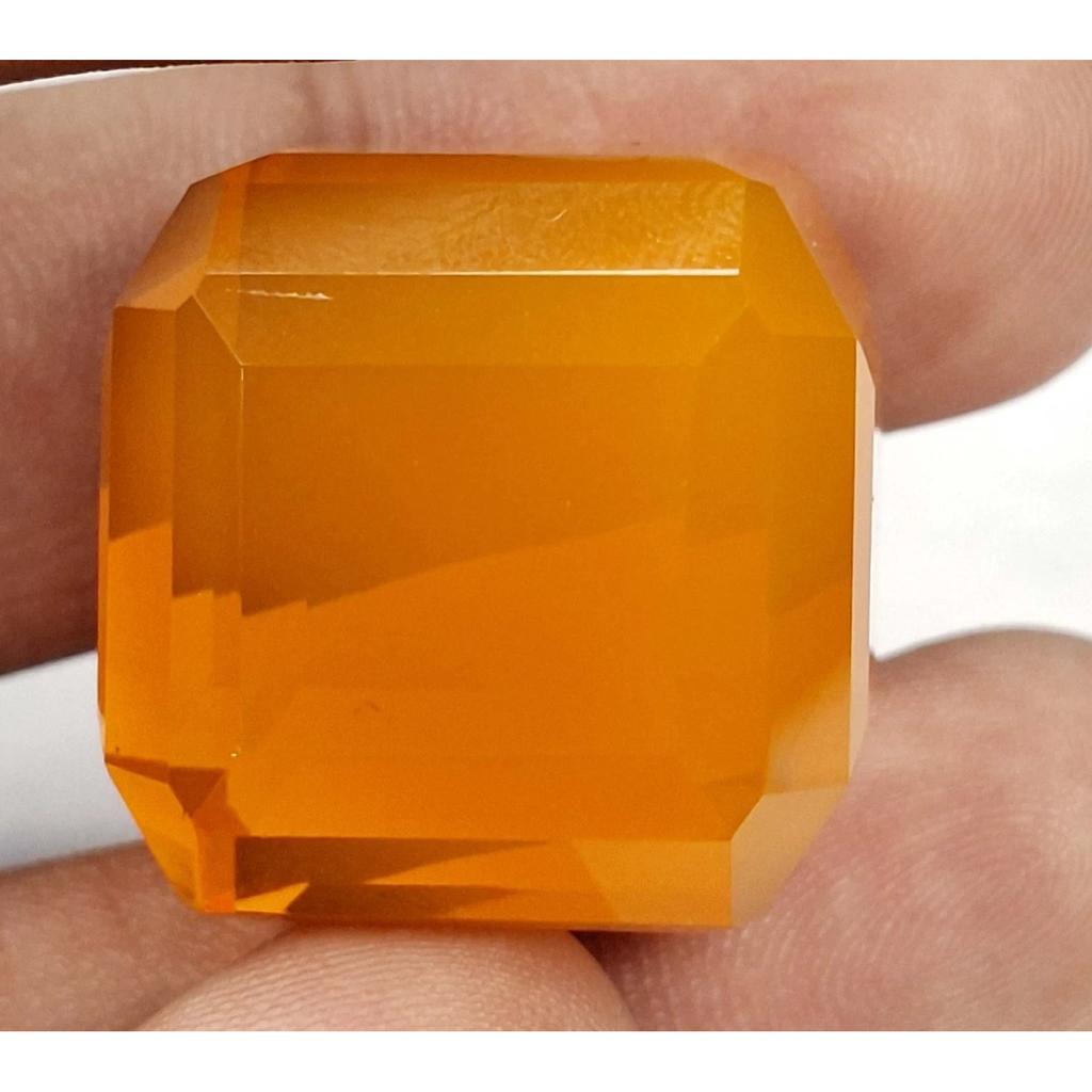 121-123 Ct Lab Created Cube Orange Opal Stunning Loose Gemstone