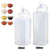 800/1000ml PE Condiment Flask Kitchen Gadget Ketchup Cruet New Dispenser Bottle
