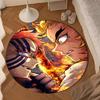 Anime Samurai Warrior's Journey Round Rug for Livingroom,Bedroom, Palyroom, Chair Rug, Area rug, Circle Carpet, Large Size Fan Christmas gift