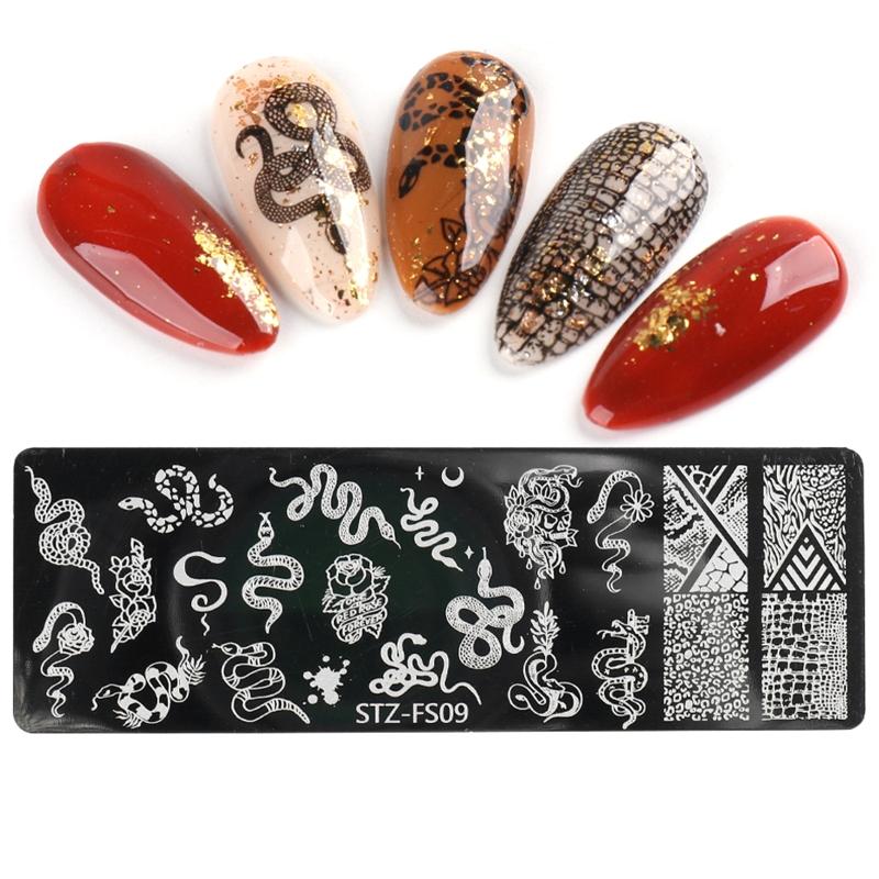 Пластины для стемпинга Нейл-арт Цветок Луна Снежинка Животные Дизайн Ногтей для Печати Изображений Пластины Шаблоны для Маникюра Нейл-арт К