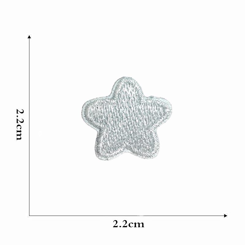 Вышитая нашивка в виде мультяшной радужной звезды для детской одежды