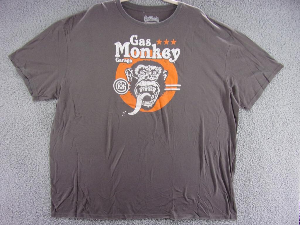 Gas Monkey Garage Shirt Mens 3XL Gray Official Graphic Tee Unisex T-Shirt
