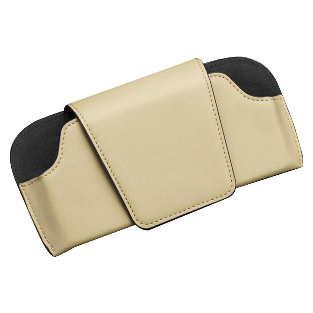 Автомобильный солнцезащитный козырек, держатель для солнцезащитных очков, зажим для очков, кожаный чехол для хранения