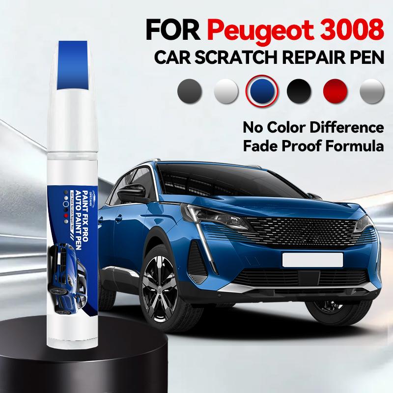 Для Peugeot 3008 2008-2025 T84 P84 Ремонтная ручка для краски Подкрашивание Удаление царапин DIY Автоаксессуары Черный Белый Красный Синий Серый