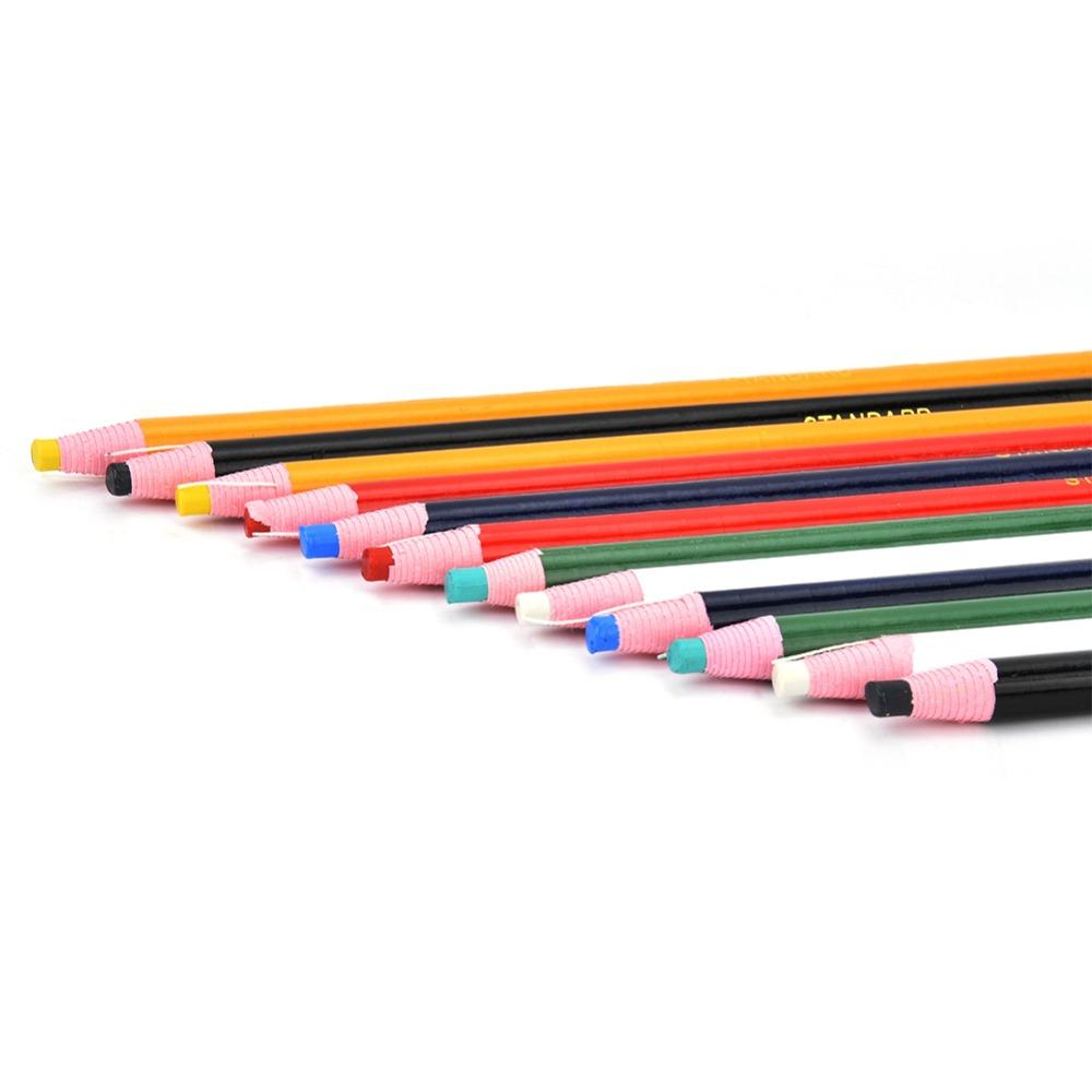 12pcs Peel-Off Sewing Crayons Non-Sharpening Erasable Pen Durable Fabric Marking Pencil For Sewing