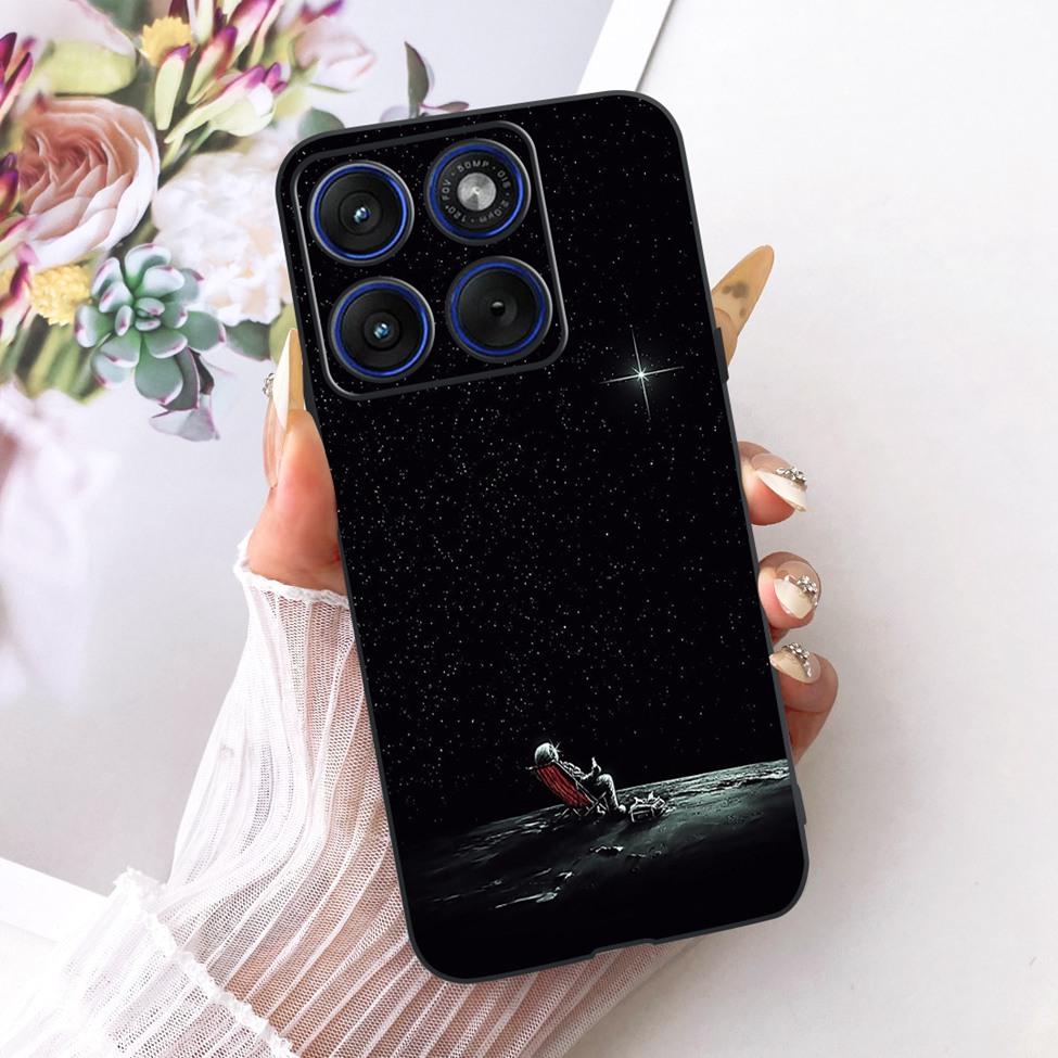 For Motorola XT2601-2 Casing For Motorola Edge 70 Cover Aesthetic Fashion Butterfly Cute Cat Cool Painted Soft Phone Case