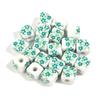 20pcs Square Jingdezhen Ceramic Beads Colorful Flower Loose Beads Chinese Style Spacer Beads For Jewelry Making DIY Bracelet
