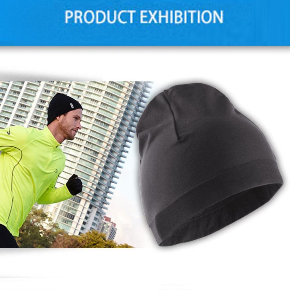 Skullcaps Sport Cap Running Winter Solid Color Sport Bonnet Classic Winter Running Hats  Unisex