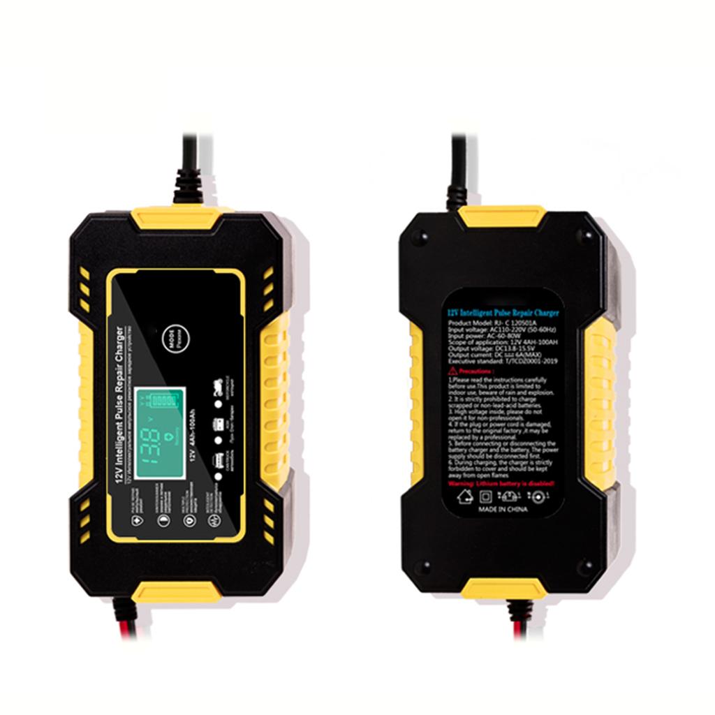 Полностью автоматическое зарядное устройство для автомобильного аккумулятора 12 В 6 А