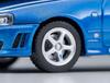 TOMYTEC Tomica Limited Vintage Neo Scale Nissan Skyline Sports Coupe 25GT TURBO with Optional 2000 Finished 335306 1/64 LV-N353b 2-Door Parts, Blue,