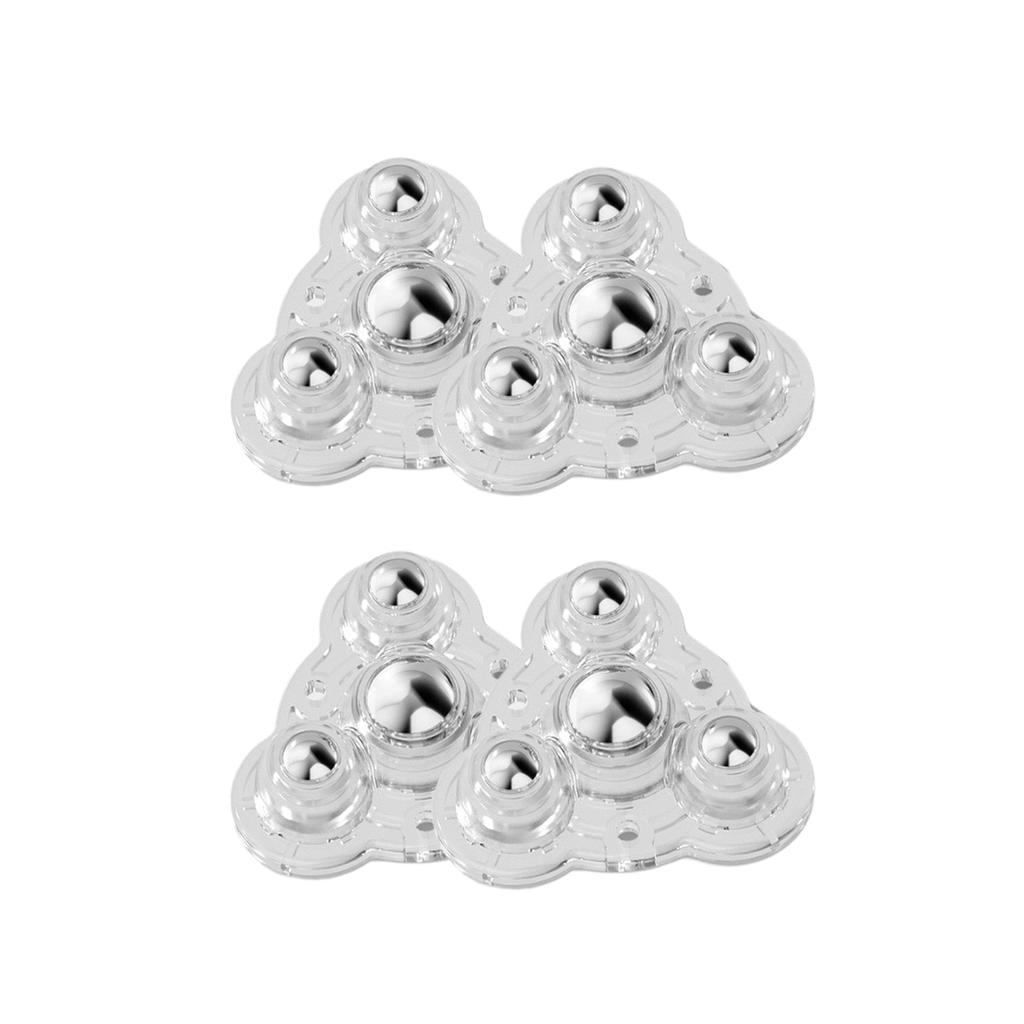 4 шт. не клеящиеся ролики для мебели с вращающимися на 360 градусов шариковыми колесами для крепления мебели на диван-кровать