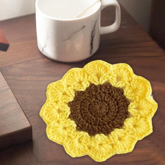 Подставки под стаканы с цветочным узором Теплоизоляционные подставки Нескользящие подставки Подставки под стаканы с защитой от ожогов Кухонные принадлежности