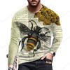 Animal Bee 3d Print T-shirt Men Women Fashion Long Sleeve T-shirts Graphic T Shirts Streetwear Tops Tees Hombre Camisetas Tops