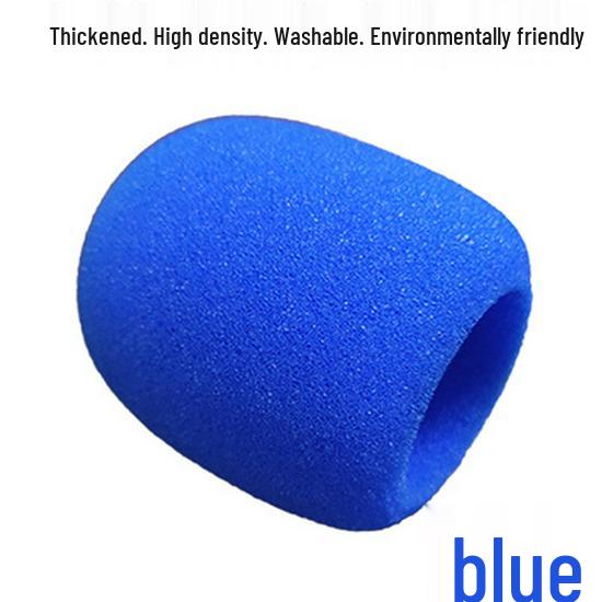 U-Shaped Thickened Microphone Sponge Cover: Reusable, Dustproof, Anti-Spray Protection for Stage, Home, and KTV Use.