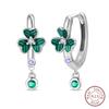 New 925 Silver Bee Butterfly Pink Lily Lotus Earrings for Women Cherry Apple Strawberry Ear Studs Elegant Party Jewelry