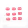 Dyed Pink Jade Cushion Cabochon Loose Gemstone Lot 77 Pcs 6*8 MM 135 CT For Jewelry Making