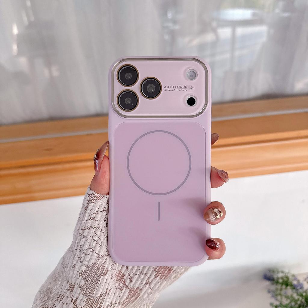 Премиальный Магнитный Чехол из Жидкого Силикона для iPhone 16/17 Pro Max - Защита от Падений