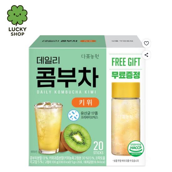 5gx20 Stick/7 Types of Korean Daily Kombucha Fruit Tea 380 ml Bottle Gift